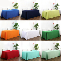Nappe de Table Ronde pour Mariage et Événements, 10-12 Places, Bleu Royal