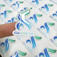 Étiquette en résine époxy 3D personnalisée imperméable avec logo, impression feuille d'argent, autocollant dôme en résine époxy, étiquette d'emballage pour logo d'entreprise