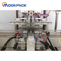 Machine de remplissage automatique de liquides et de pâtes Moonpack pour bouteilles de beurre de cacahuète, mayonnaise, pâte à tartiner au chocolat et crème