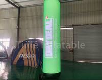 Colonne lumineuse LED gonflable sur mesure 2m 3m avec ventilateur intégré, durable et étanche pour événements extérieurs et publicité promotionnelle