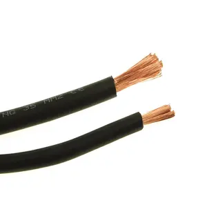 Copper Conductor Double Insulated Welding Cable Flexible PVC Welding Cable 1c50mm2 1c25mm2