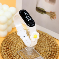 Montre numérique LED unisexe pour enfants, sport et luxe, avec bracelet en silicone, étanche, écran tactile, dessin animé, 2025