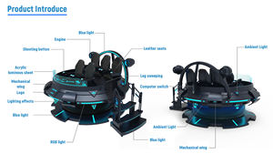 Funin Intérieur Vr Ufo Équipement Magie Noire Cinéma Volant 6k Voiture Volante Maison Coin Machine Vr Jeux Montagne Coupe Dominante Saut - Product Image 6