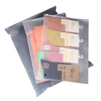 Commande en gros sacs à fermeture éclair finition mate de qualité supérieure pour t-shirt et vêtements sac à fermeture éclair givré