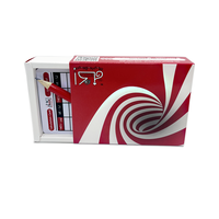 Cartes à jouer en PVC transparent, lisses et flexibles, pour l'extérieur, avec boîte, emballage personnalisé, impression personnalisée