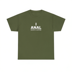 Camiseta I Anal (No soy abogado), camiseta divertida con meme, diseño sarcástico e irónico, camiseta promocional unisex - Product Image 1