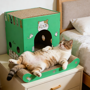 Rumah Kucing Nyaman di Dalam Ruangan, Rumah Anjing Hangat di Luar Ruangan, Tempat Tidur Empuk untuk Hewan Peliharaan - Perlengkapan Hewan Peliharaan Desain Ergonomis Meningkatkan Kenyamanan Hewan Peliharaan - Product Image 1