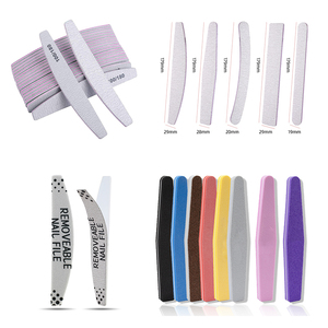 Outils de <span class=keywords><strong>nail</strong></span> art de bonne qualité, matériau durable, jetables, limes à ongles 100/180/80/80 grains pour ongles naturels - Product Image 2