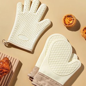 Guantes de Silicona para Horno de Microondas, Gruesos, Anti-Quemaduras, Resistentes a Altas Temperaturas, Aislantes del Calor, 27.5cm, Diseño Panda - Product Image 1