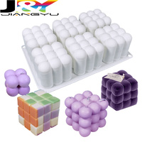 6 Hohlräume 3D-Seifenblasenformen für Kerzen Kuchen Backen Schokolade Dessert Mousse Kuchen Eis Seife Wachs