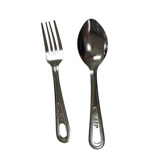 SF734 Camping men cutlery set <b>table</b> fork <b>table</b> spoon customized stock wholesales - Product Image 1