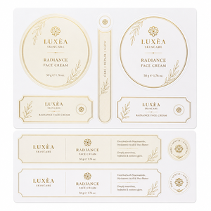 ฉลากเครื่องสำอางแบบม้วน รูปทรงตามสั่ง กระดาษกาวติดแน่น ปั๊มฟอยล์ทอง กันน้ำ เป็นมิตรกับสิ่งแวดล้อม ทนต่อแอลกอฮอล์ สำหรับขวดน้ำหอม - Product Image 6