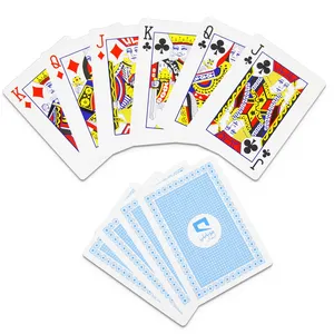 Baru 2022 Hitam Emas Kustom Personalisasi Desain Kartu Kertas Dicetak Magical Dewasa Plastik PVC Poker Bermain Kartu