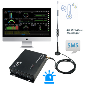 Dễ dàng thiết lập thông qua cổng USB bằng phần mềm PC hỗ trợ và báo động thông qua 4G Mạng di động đa điểm 4G SMS báo động Messenger - Product Image 1