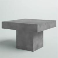 Nouveau style moderne Table basse carrée en béton Mobilier extérieur en fibre de béton