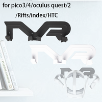 Support de charge et d'affichage VR SHINECON compatible avec PS VR2 et les contrôleurs de casque VR Valve Index - Blanc + Noir