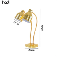 Chauffe-plats électrique de luxe Hadi, buffet moderne en acier inoxydable, lampes de table infrarouges pour hôtels, restaurants, simple ou double