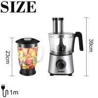 Sonifer SF-8090 cuisine 220v moteur haute vitesse 4 en 1 trancheuse électrique multifonction hachoir mélangeurs mélangeurs robots culinaires