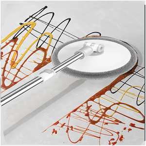 Serpillère plate mains libres avec tête en microfibre, essorage automatique, design rectangulaire durable pour le nettoyage à domicile et au <span class=keywords><strong>bureau</strong></span> - Product Image 2