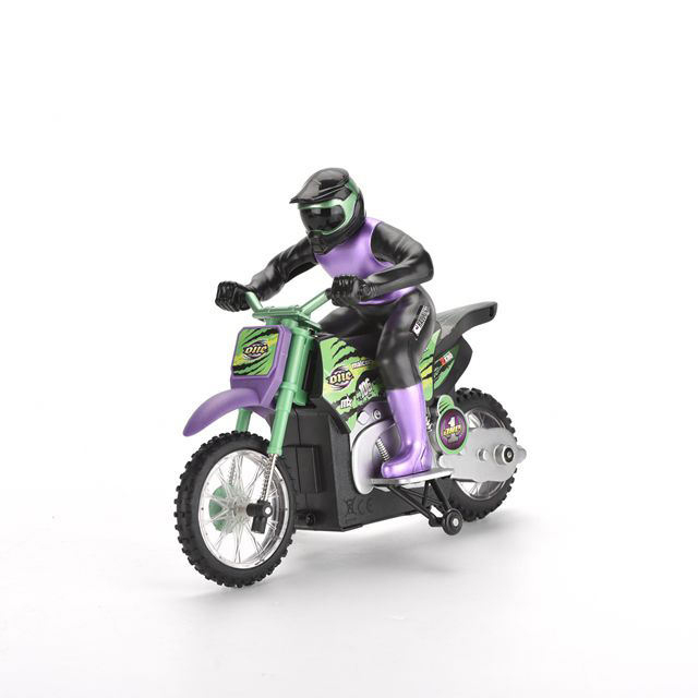 2.4G 1/18 giocattoli di simulazione a 4 canali remoti Drifting Stunt Brake RC Bike moto per bambini