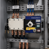 Commutateur de transfert manuel triphasé à 4 pôles, à commande par clé, ATS 400V AC 400A, modèle de commutation de secours industriel SWQ3-630/4P PC