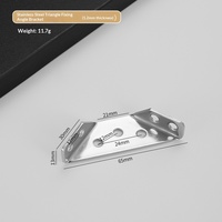 Support d'angle multifonctionnel en acier inoxydable épaissi pour armoire murale, connecteur en fer à trois côtés, modèle trapézoïdal suspendu