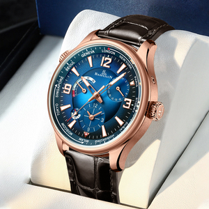Orologio da polso meccanico <span class=keywords><strong>automatico</strong></span> da uomo di alta gamma alla moda, in acciaio inossidabile, nuovo modello da uomo per affari - Product Image 3