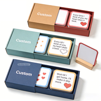 Cartes de jeu de conversation pour couples imprimées sur mesure, impression de haute qualité, jeu de cartes en papier émotionnel pour couples avec support