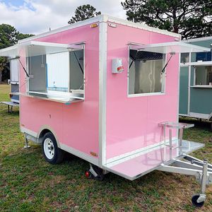 รถขายอาหารและบาร์บีคิวแบบเคลื่อนที่ได้รถขายอาหารจานด่วนสำหรับขายกาแฟไอศกรีมอุปกรณ์ครบครัน - Product Image 1