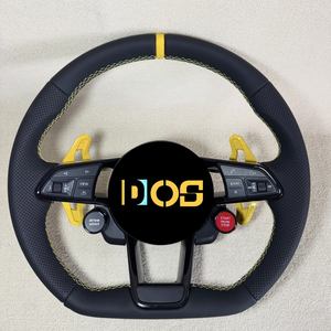 Volant sport personnalisé DOS <span class=keywords><strong>RS</strong></span> pour <span class=keywords><strong>Audi</strong></span> A3 A4 A5 A6 A7 A8 S3 S4 S5 S6 S7 S8 Q3 Q5 Q7 Q8 RS6 RS7 R8, volant en cuir - Product Image 4