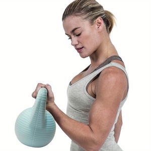 Kettlebell da 8 kg in PE Riempibile con Acqua, Peso Regolabile Portatile per Allenamento di Forza, Fitness <span class=keywords><strong>e</strong></span> Palestra Domestica - Product Image 6