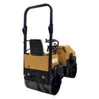 Mini compacteur 1 tonne Rouleau compresseur asphalte vibrant à double tambour Moteur diesel Mini compacteur à rouleaux roulants