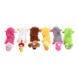 Juguete de microfibra para mascotas para perros, bolas con sonido para morder en forma de rana de peluche e hipopótamo molar - Product Image 3