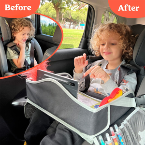 Accesorios para Mesa de Viaje para Niños Pequeños, Bandeja de Viaje para Niños, Bandeja para Asiento de Coche, Artículos Esenciales para Viajes por Carretera para Coche y Avión - Product Image 5