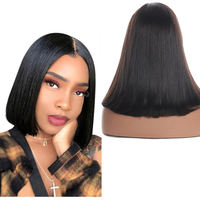 Perruques Bob à Prix de Gros, Perruques HD 13x4 Lace Front en Cheveux Humains Vierges Naturels Noirs du Vietnam pour Femmes Noires