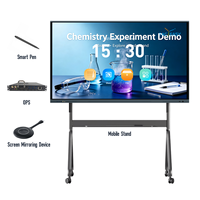 Tableau blanc interactif intelligent 4K UHD de 65, 75 et 86 pouces, sans collage, tactile IR 40 points, pour réunions et conférences, panneau plat interactif, FCC/CE