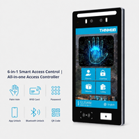 Système de contrôle d'accès Android 7 pouces avec reconnaissance biométrique des veines palmaires et interphone visuel pour bâtiments intelligents, vente en gros OEM THINMOO