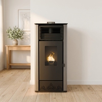 Poêle à granulés autoportant moderne 12 kW PS-120, chauffage à air chaud confortable, écologique et durable, populaire en Europe