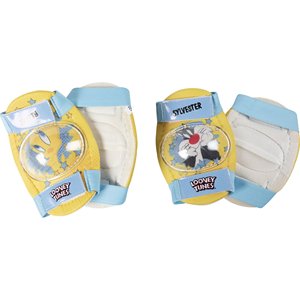 Kit protezione bici Titti Silvestro ginocchiere gomitiere Looney Tunes bambini - Product Image 2