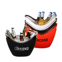 Seau à Champagne de grande capacité, refroidisseur de vin Rechargeable pour boissons de vin de Champagne, seau à glace de bière pour fête Bar maison