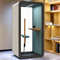 Cabine d'interprète de bureau moderne Cabine téléphonique Cabine de studio d'isolation phonique pour les hôtels et centres commerciaux de musique