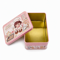 Boîte en étain rectangulaire personnalisée, emballage métallique de qualité alimentaire pour le thé en vrac biologique, le chocolat, les biscuits et les bonbons