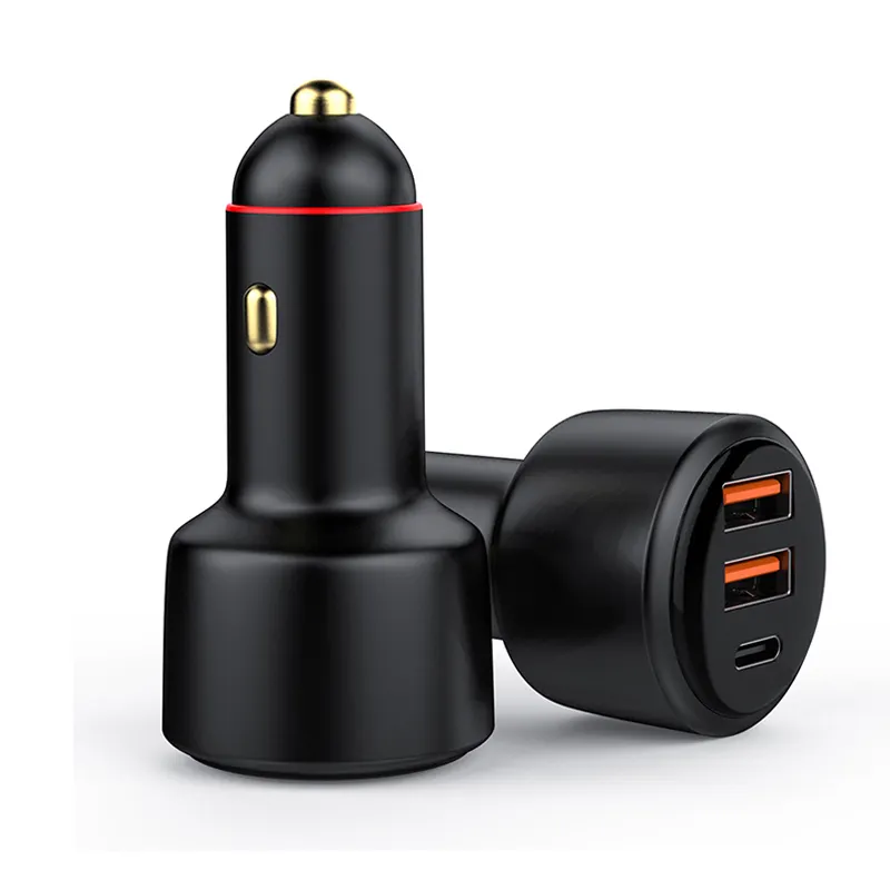 QC 3.0 PD 30W 36W 60W 65W 125W 200W Cargadores Chargeur Dual USB+Type C Android Mobile Phone Charger Smartphone Fast Car Charger