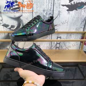 Zapatillas Casuales de Hombre Estilo Retro de Caña Baja con Cordones, de Cuero Genuino, Amortiguación Suave, Ligeras, Alta Calidad, Marca C-L Slow - Product Image 1