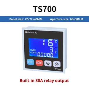 3'ü 1 arada Zaman Sıcaklık Ölçer Sayacı Isı Pres Transfer Makinesi Özel Sıcaklık Kontrol Cihazı TS700 LCD Ekran Çin - Product Image 6