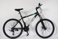 Vélo de montagne à cadre en acier de 26/29 pouces, 21 vitesses, frein à disque, VTT pour adultes, prix abordable, vente en gros d'usine