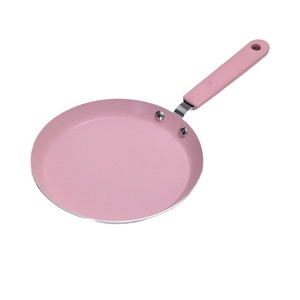 Poêles en aluminium antiadhésives roses en gros, 6, 8, 10 pouces, ustensiles de cuisine peu profonds avec fond à <span class=keywords><strong>induction</strong></span>, casseroles à crêpes et à sauces - Product Image 5