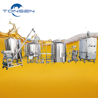 Système de brassage de bière artisanale Tonsen 500L 1000L 2000L 3000L 5000L Équipement de brasserie commerciale