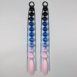 Pelucas de Fibra de Alta Temperatura con Degradado de Color para Halloween y Navidad, Cola de Caballo en Forma de <span class=keywords><strong>Linterna</strong></span> para Festivales, Fiestas Rave y Cosplay - Product Image 3