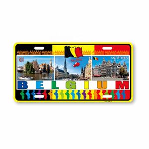 Souvenir promotionnel de la France 15*30 cm plaque d'immatriculation en aluminium de gaufrage de signe en métal - Product Image 2